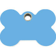 Médaille plastique Os bleu clair