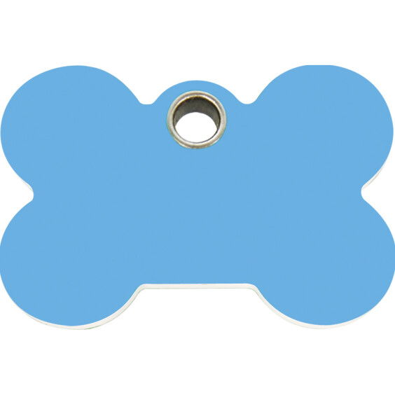 Médaille plastique Os bleu clair