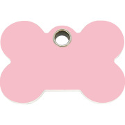 Médaille plastique Os rose clair