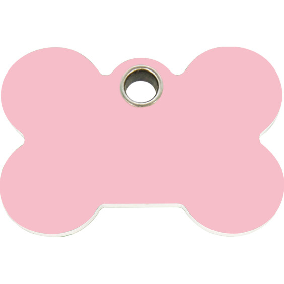 Médaille plastique Os rose clair