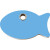 Médaille plastique RedDingo Poisson bleu clair
