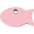 Médaille plastique RedDingo Poisson rose clair