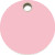 Médaille plastique RedDingo rond rose clair