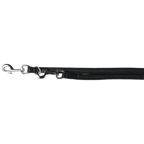 Laisse cuir Active Comfort réglable noir S/M