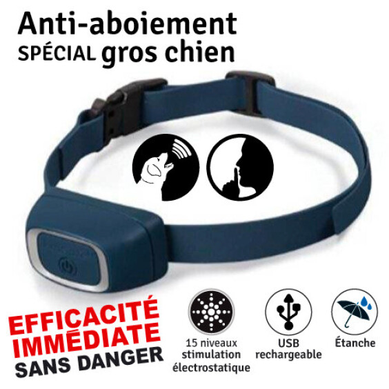 Collier anti aboiement gros chien rechargeable PetSafe