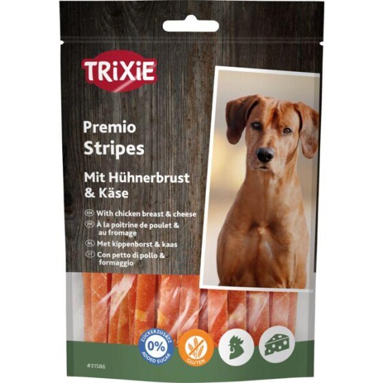 Friandises Premio Cheese Chicken Stripes chien