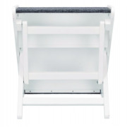 Escalier réglable vernis blanc