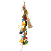 Jouet en bois avec balle en osier 56 cm
