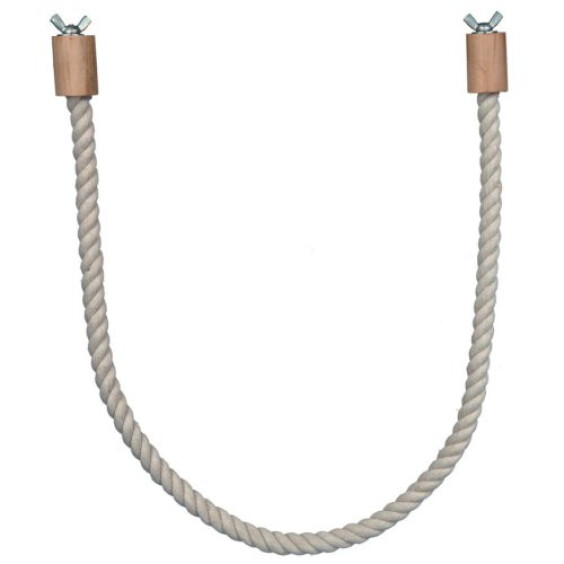 Perchoir oiseau en corde 66 cm