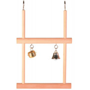 Double balançoire bois 2 clochettes