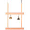 Double balançoire en bois 2 clochettes