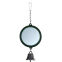 Miroir rond oiseau 1 clochette 7 cm