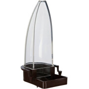 Distributeur plastique eau et nourriture small courbe