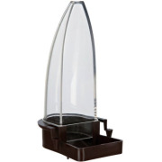 Distributeur plastique pour eau et nourriture courbe small 90 ml