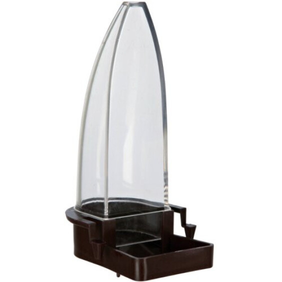 Distributeur plastique pour eau et nourriture courbe small 90 ml