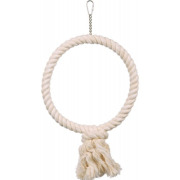 Anneau en corde avec noeud oiseau 25 cm