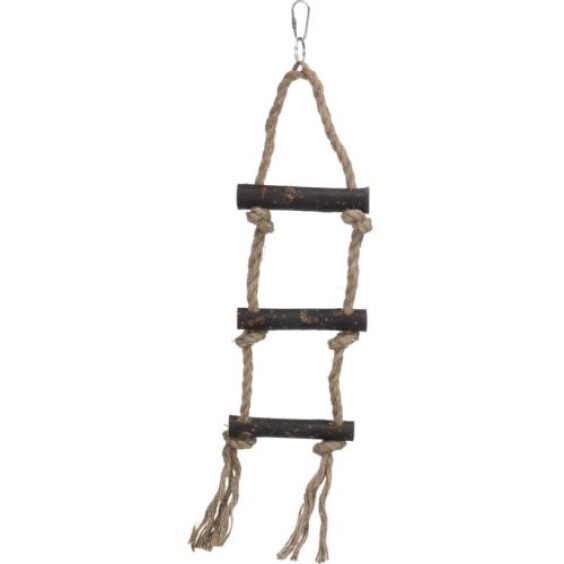 Échelle en corde et bois