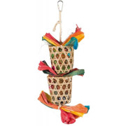 Jouet oiseau naturel en osier 35 cm