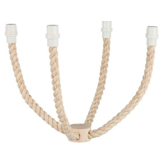 Perchoir oiseau corde 4 brins 60cm