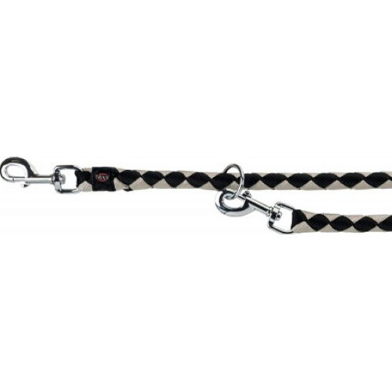 Laisse multiposition Cavo noir argent