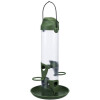 Mangeoire oiseaux extérieure lanterne verte 750 ml 2 perchoirs