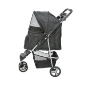 Poussette chien noire