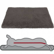 Matelas orthopédique chien gris