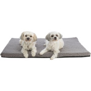 Matelas orthopédique chien gris