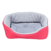 Panier douillet lapin vert et gris