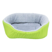 Panier douillet lapin vert et gris