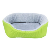 Panier douillet lapin vert et gris