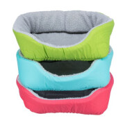 Panier douillet lapin vert et gris