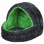 Maison douillette lapin vert et gris