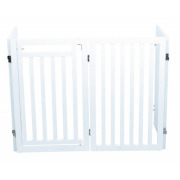 Barrière de sécurité avec porte blanche