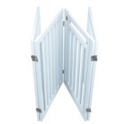 Barrière de sécurité avec porte blanc