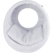 Hamac radiateur pour chat en peluche blanc