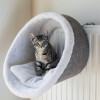 Hamac radiateur pour chat en peluche blanc