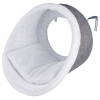 Hamac radiateur pour chat en peluche blanc