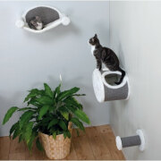 Hamac mural chat à fixer - blanc