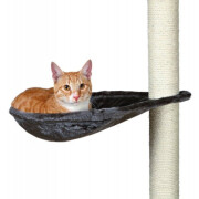 Hamac arbre à chat peluche gris 
