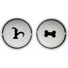 Set de gamelles Eat on feet blanc et noir
