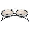 Set de gamelles Eat on feet blanc et noir