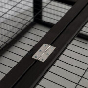 Enclos lapin XL avec toit Natura noir