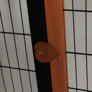 Enclos lapin XL avec toit Natura noir