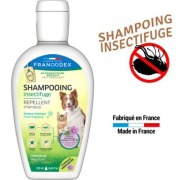 Shampoing anti-puces insectifuge pour chat et chien fraîcheur Francodex