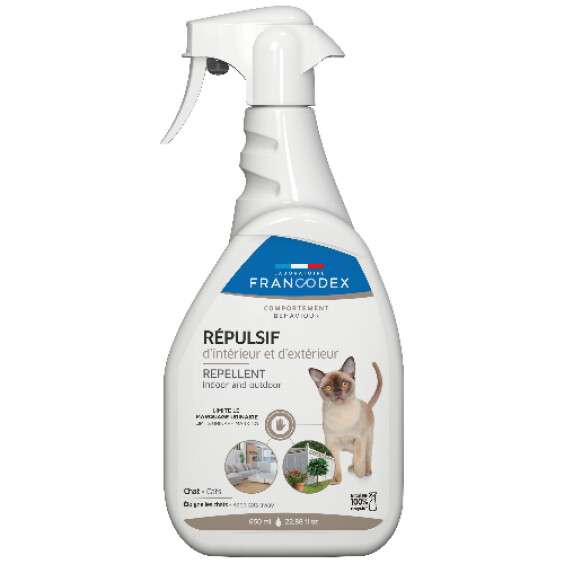 Répulsif intérieur, maison, extérieur, jardin chat 750 ml Francodex