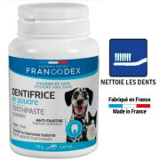 Dentifrice en poudre pour chien et chat