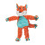 Peluche KONG Floppy Knots Fox
