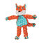 KONG Peluche Floppy Knots Fox taille S/M