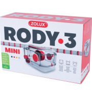 Cage Rody 3 Mini jaune rouge grenadine